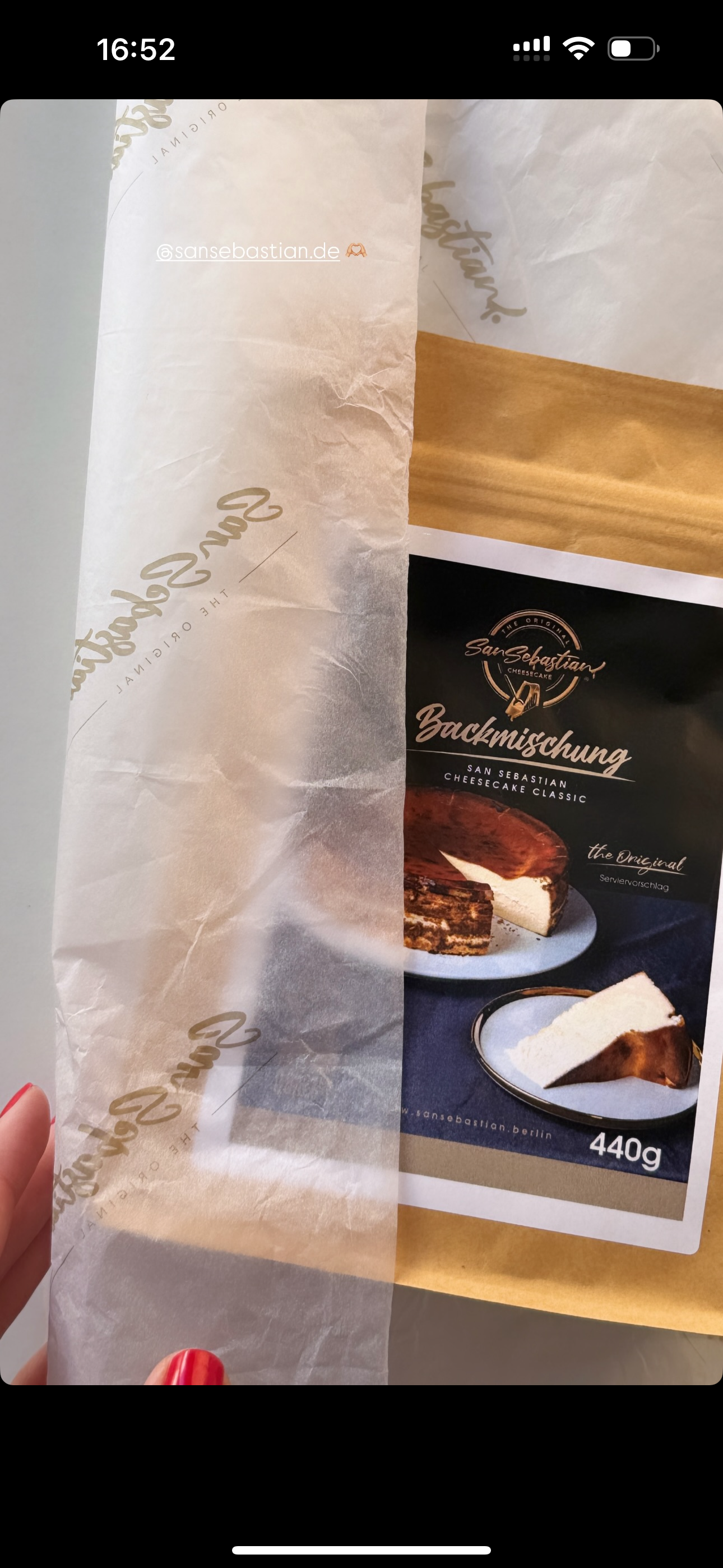 BACKMISCHUNG San Sebastian Cheesecake (für 14 Personen)