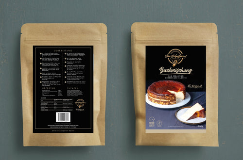 BACKMISCHUNG San Sebastian Cheesecake (für 14 Personen)